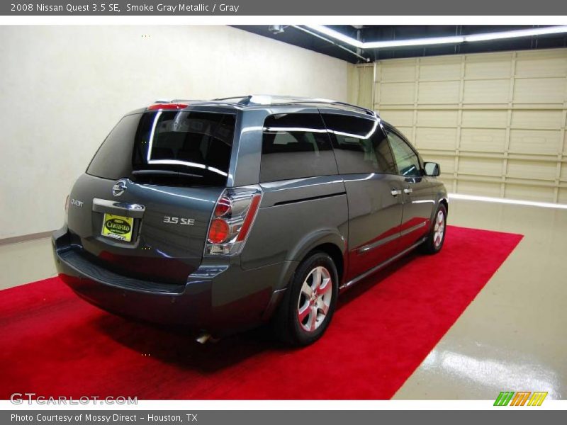 Smoke Gray Metallic / Gray 2008 Nissan Quest 3.5 SE