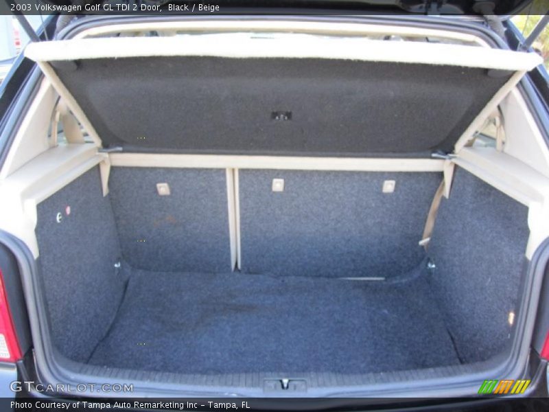 Black / Beige 2003 Volkswagen Golf GL TDI 2 Door