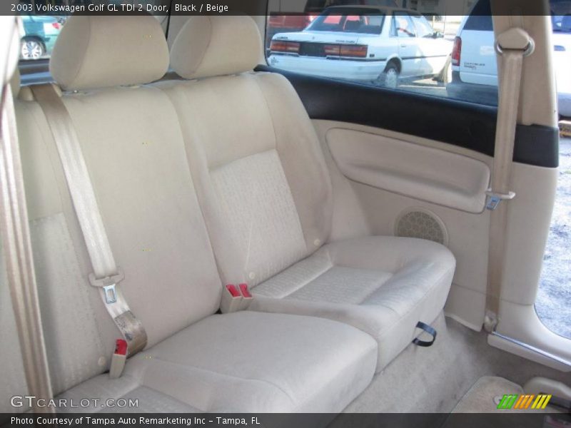 Black / Beige 2003 Volkswagen Golf GL TDI 2 Door