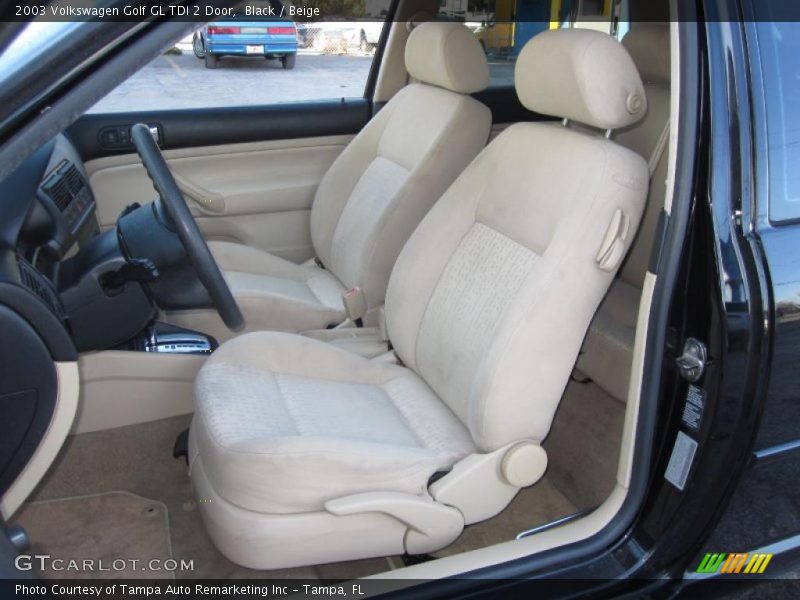 Black / Beige 2003 Volkswagen Golf GL TDI 2 Door