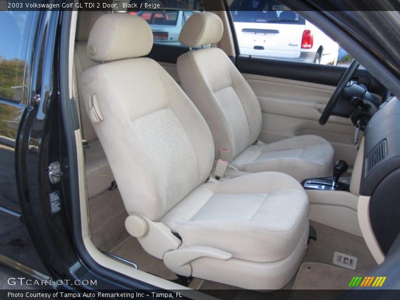 Black / Beige 2003 Volkswagen Golf GL TDI 2 Door