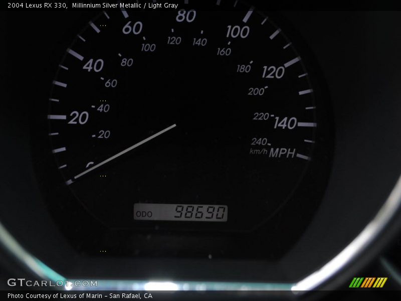 Millinnium Silver Metallic / Light Gray 2004 Lexus RX 330