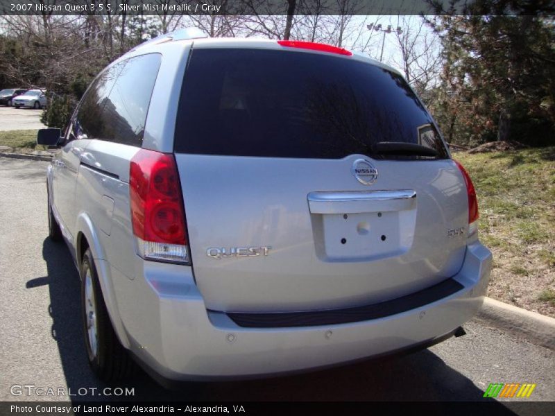 Silver Mist Metallic / Gray 2007 Nissan Quest 3.5 S