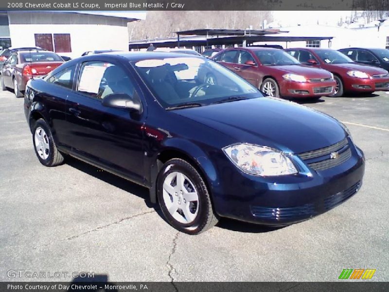 Imperial Blue Metallic / Gray 2008 Chevrolet Cobalt LS Coupe