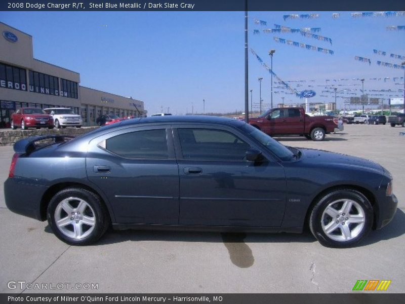 Steel Blue Metallic / Dark Slate Gray 2008 Dodge Charger R/T