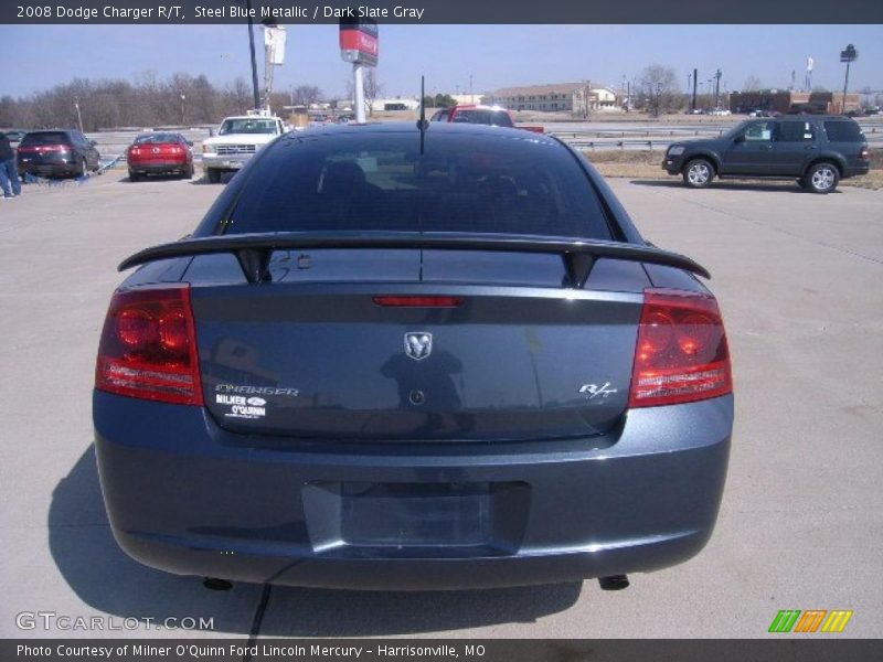Steel Blue Metallic / Dark Slate Gray 2008 Dodge Charger R/T