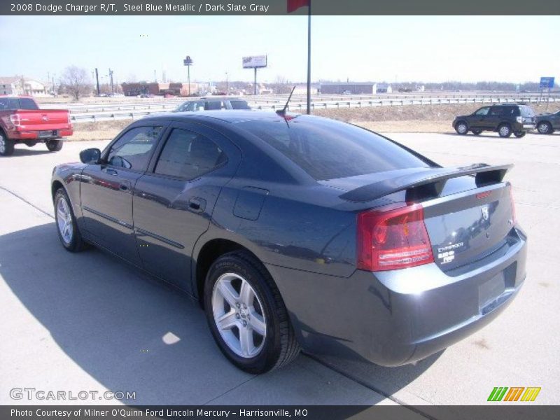 Steel Blue Metallic / Dark Slate Gray 2008 Dodge Charger R/T