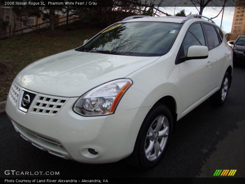 Phantom White Pearl / Gray 2008 Nissan Rogue SL