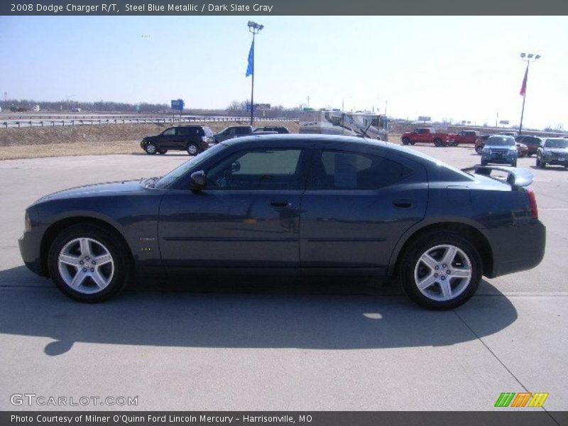 Steel Blue Metallic / Dark Slate Gray 2008 Dodge Charger R/T