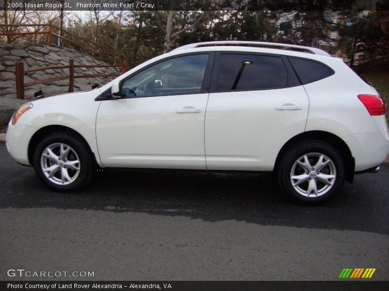 Phantom White Pearl / Gray 2008 Nissan Rogue SL