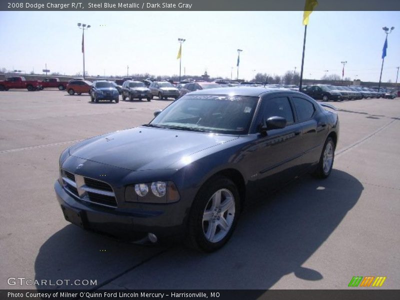 Steel Blue Metallic / Dark Slate Gray 2008 Dodge Charger R/T