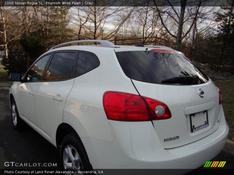 Phantom White Pearl / Gray 2008 Nissan Rogue SL