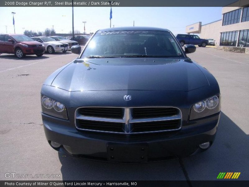 Steel Blue Metallic / Dark Slate Gray 2008 Dodge Charger R/T