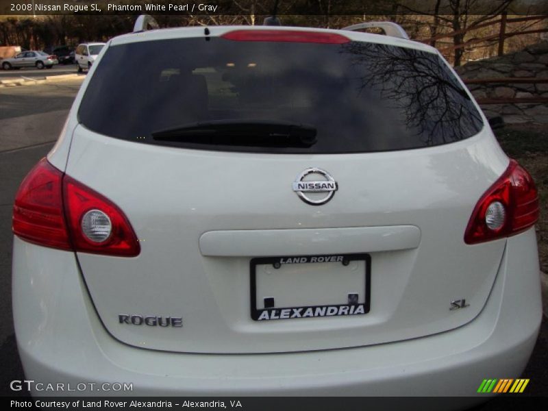 Phantom White Pearl / Gray 2008 Nissan Rogue SL