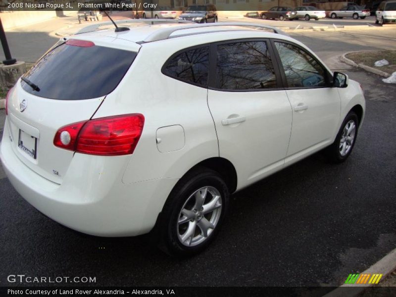 Phantom White Pearl / Gray 2008 Nissan Rogue SL