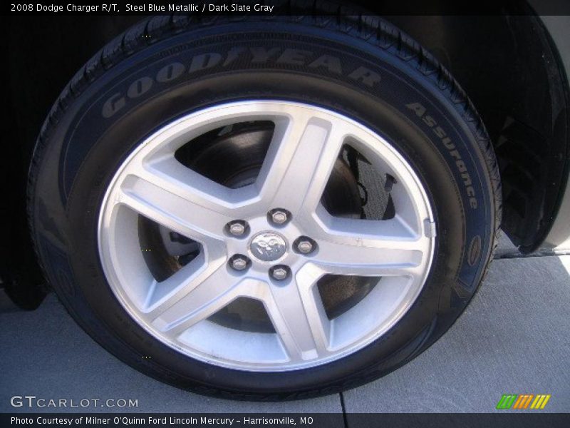 Steel Blue Metallic / Dark Slate Gray 2008 Dodge Charger R/T