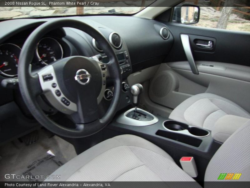 Phantom White Pearl / Gray 2008 Nissan Rogue SL