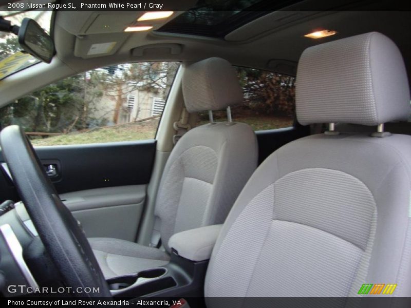 Phantom White Pearl / Gray 2008 Nissan Rogue SL