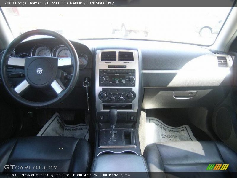 Steel Blue Metallic / Dark Slate Gray 2008 Dodge Charger R/T