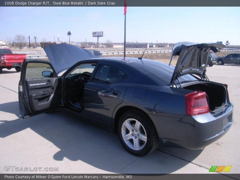 Steel Blue Metallic / Dark Slate Gray 2008 Dodge Charger R/T