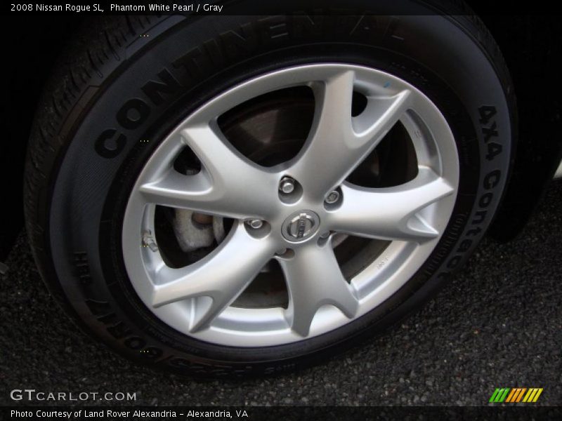Phantom White Pearl / Gray 2008 Nissan Rogue SL