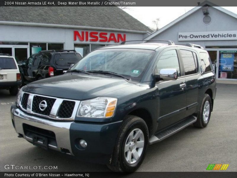 Deep Water Blue Metallic / Graphite/Titanium 2004 Nissan Armada LE 4x4