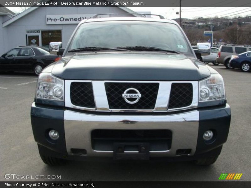 Deep Water Blue Metallic / Graphite/Titanium 2004 Nissan Armada LE 4x4