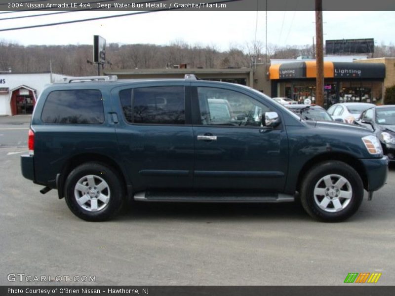Deep Water Blue Metallic / Graphite/Titanium 2004 Nissan Armada LE 4x4