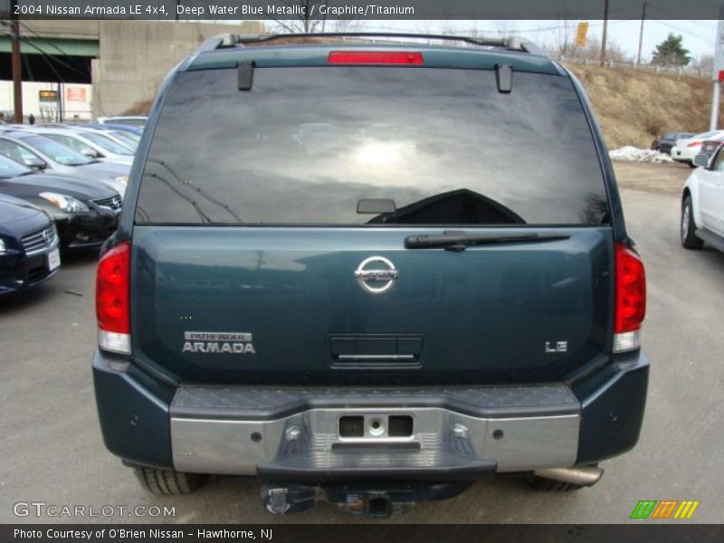 Deep Water Blue Metallic / Graphite/Titanium 2004 Nissan Armada LE 4x4