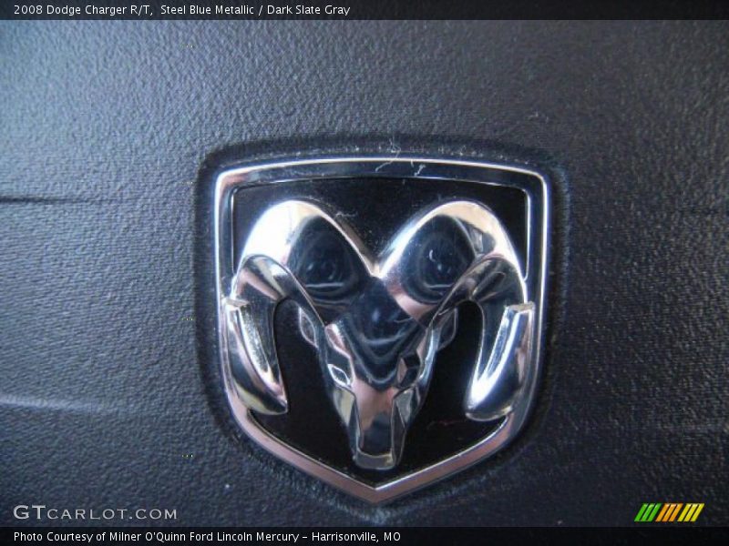 Steel Blue Metallic / Dark Slate Gray 2008 Dodge Charger R/T