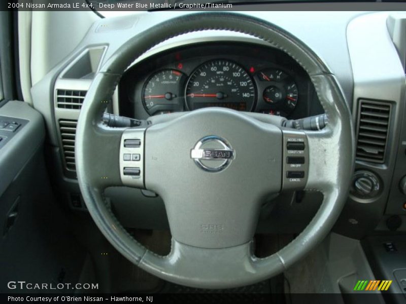 Deep Water Blue Metallic / Graphite/Titanium 2004 Nissan Armada LE 4x4