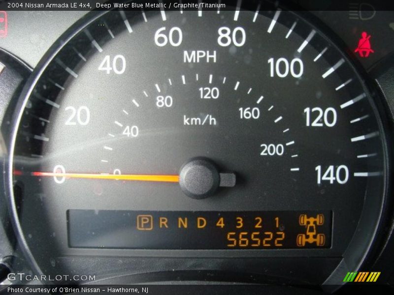 Deep Water Blue Metallic / Graphite/Titanium 2004 Nissan Armada LE 4x4