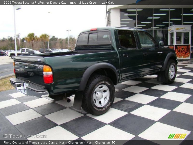 Imperial Jade Green Mica / Oak 2003 Toyota Tacoma PreRunner Double Cab