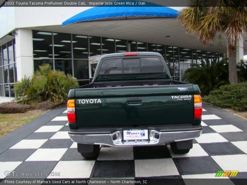 Imperial Jade Green Mica / Oak 2003 Toyota Tacoma PreRunner Double Cab