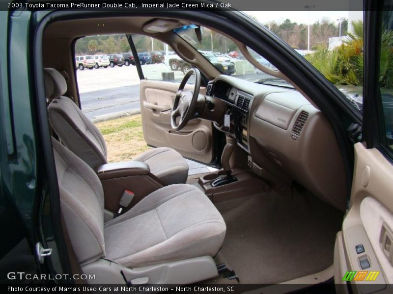 Imperial Jade Green Mica / Oak 2003 Toyota Tacoma PreRunner Double Cab