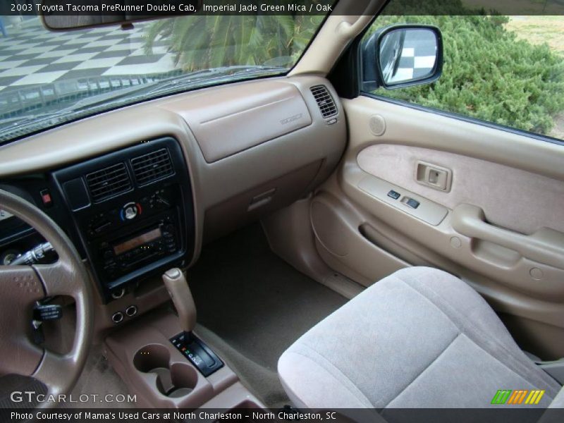 Imperial Jade Green Mica / Oak 2003 Toyota Tacoma PreRunner Double Cab