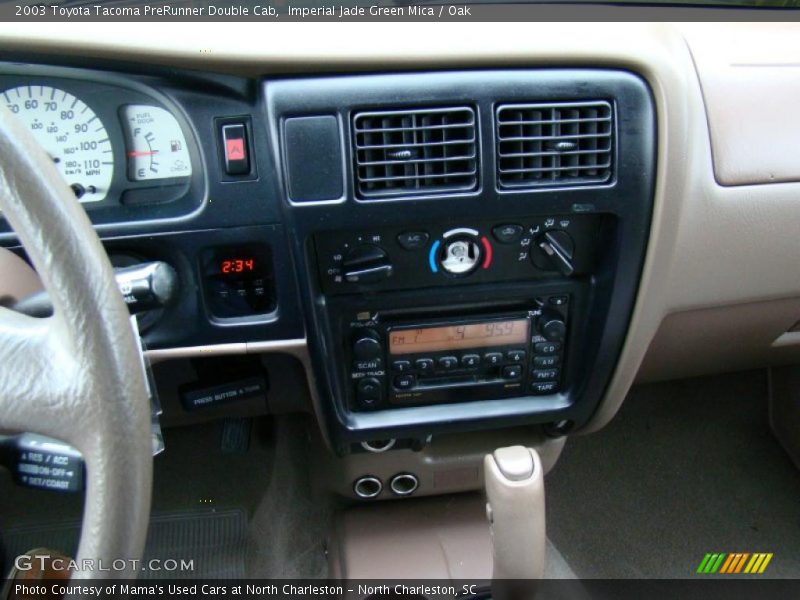 Imperial Jade Green Mica / Oak 2003 Toyota Tacoma PreRunner Double Cab