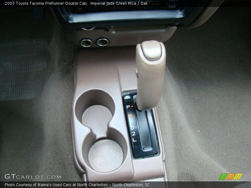 Imperial Jade Green Mica / Oak 2003 Toyota Tacoma PreRunner Double Cab