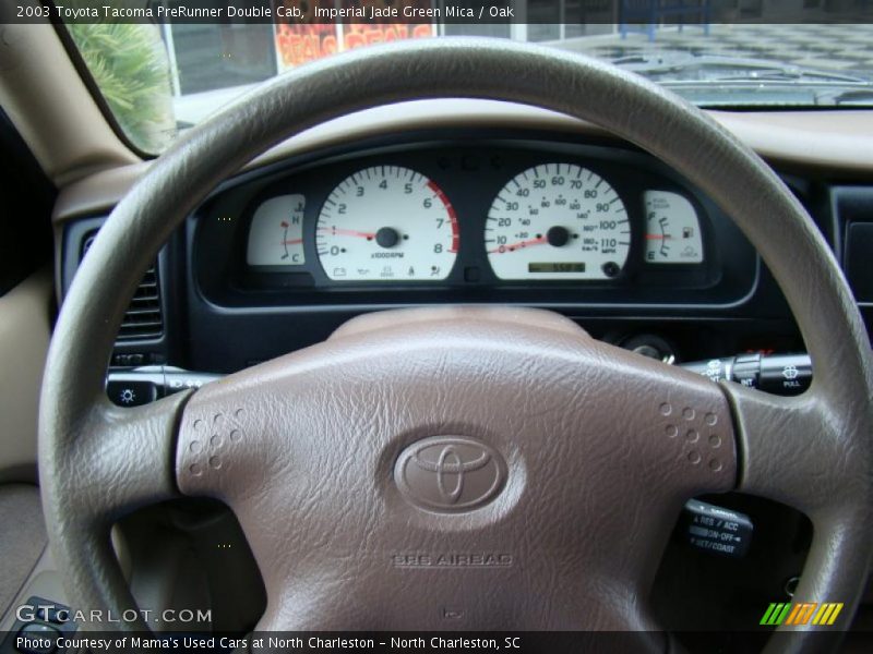 Imperial Jade Green Mica / Oak 2003 Toyota Tacoma PreRunner Double Cab