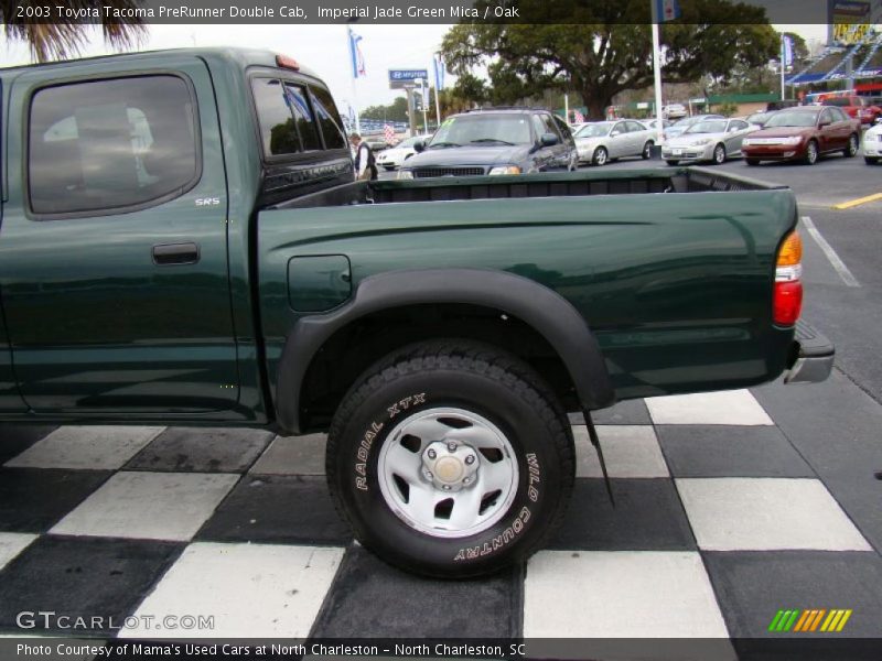 Imperial Jade Green Mica / Oak 2003 Toyota Tacoma PreRunner Double Cab