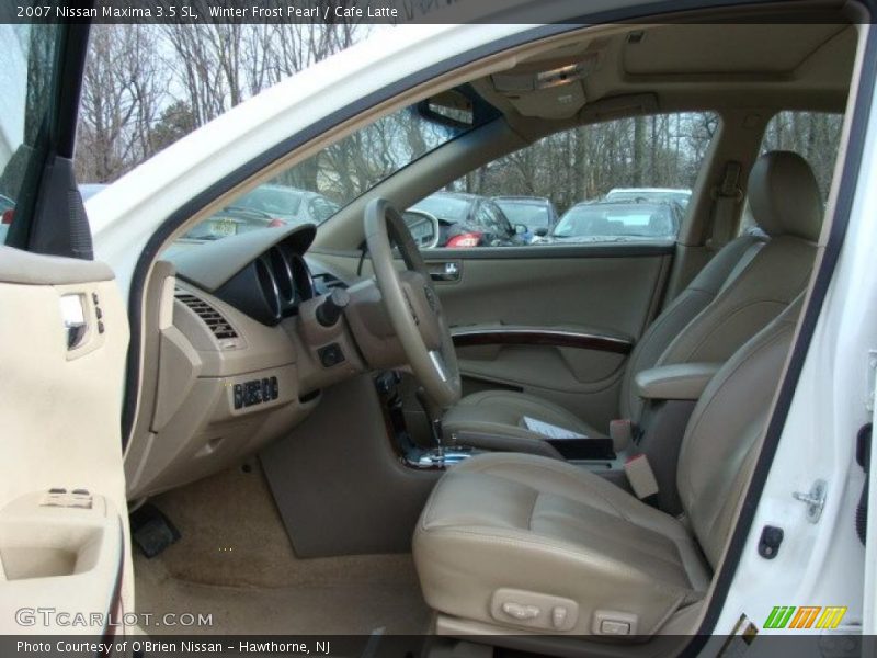 Winter Frost Pearl / Cafe Latte 2007 Nissan Maxima 3.5 SL
