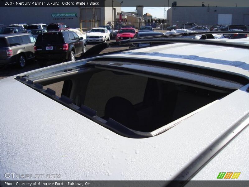 Oxford White / Black 2007 Mercury Mariner Luxury