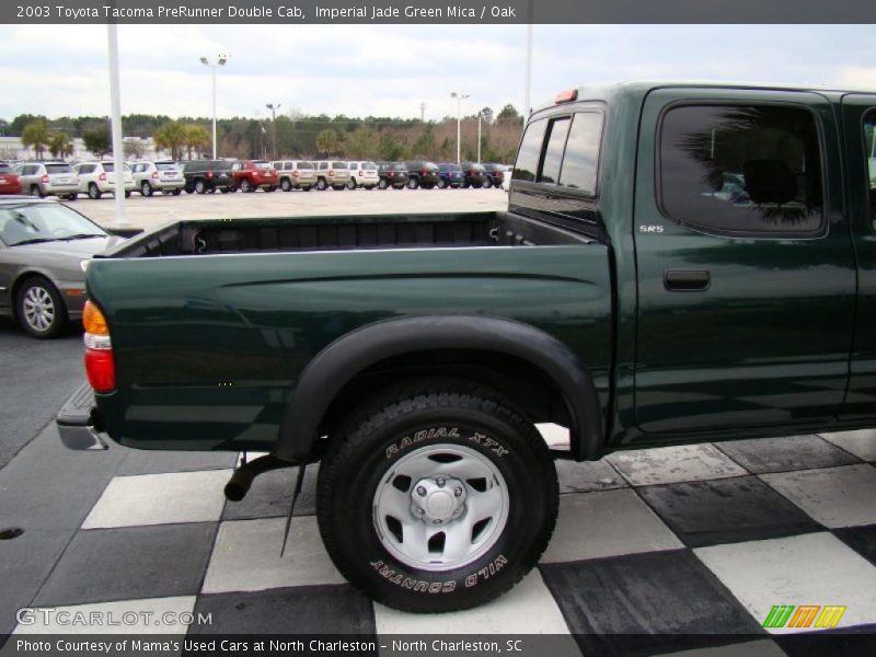 Imperial Jade Green Mica / Oak 2003 Toyota Tacoma PreRunner Double Cab