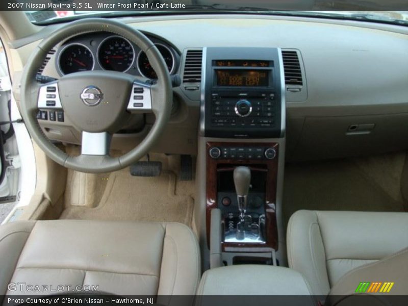 Winter Frost Pearl / Cafe Latte 2007 Nissan Maxima 3.5 SL