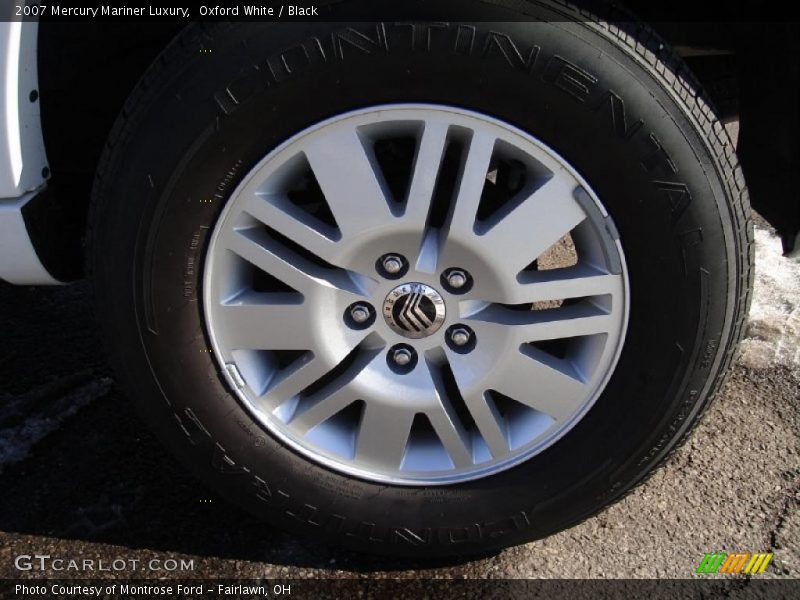 Oxford White / Black 2007 Mercury Mariner Luxury
