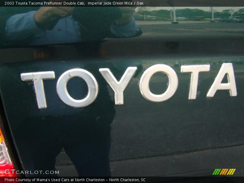 Imperial Jade Green Mica / Oak 2003 Toyota Tacoma PreRunner Double Cab