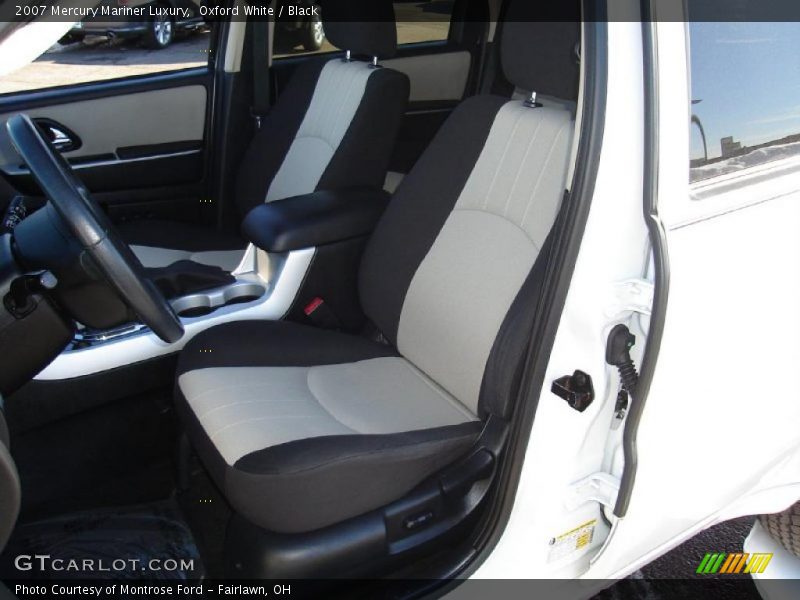 Oxford White / Black 2007 Mercury Mariner Luxury
