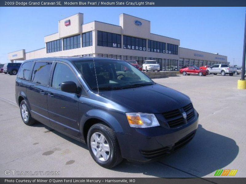 Modern Blue Pearl / Medium Slate Gray/Light Shale 2009 Dodge Grand Caravan SE
