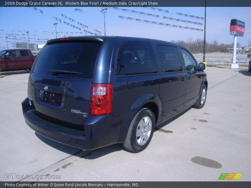 Modern Blue Pearl / Medium Slate Gray/Light Shale 2009 Dodge Grand Caravan SE