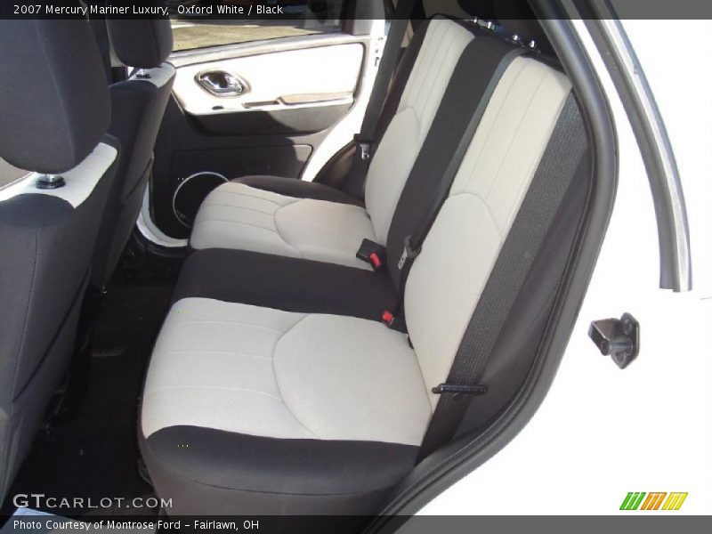Oxford White / Black 2007 Mercury Mariner Luxury